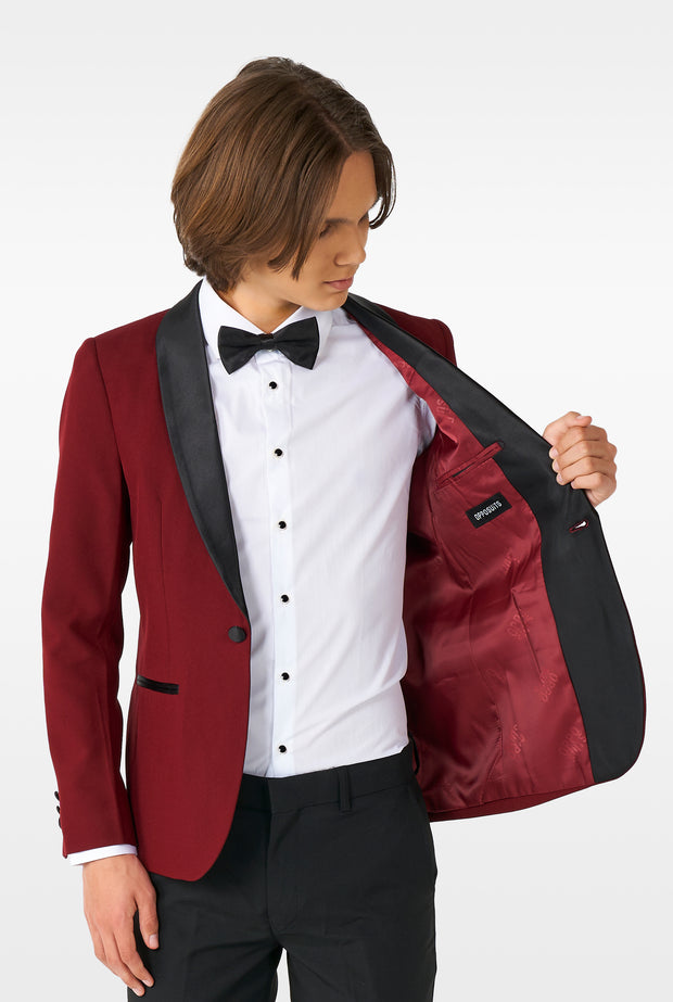 TEEN BOYS Hot Burgundy Tux or Suit